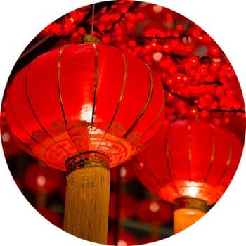 Chinese lanterns during new year festival